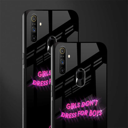 girls don't dress for boys glass case for realme narzo 20a image-2