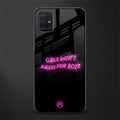 girls don't dress for boys glass case for samsung galaxy a71 image
