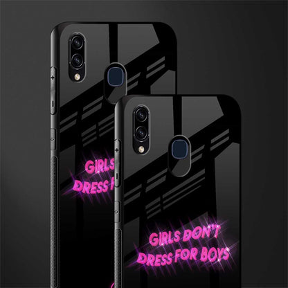 girls don't dress for boys glass case for samsung galaxy a20 image-2