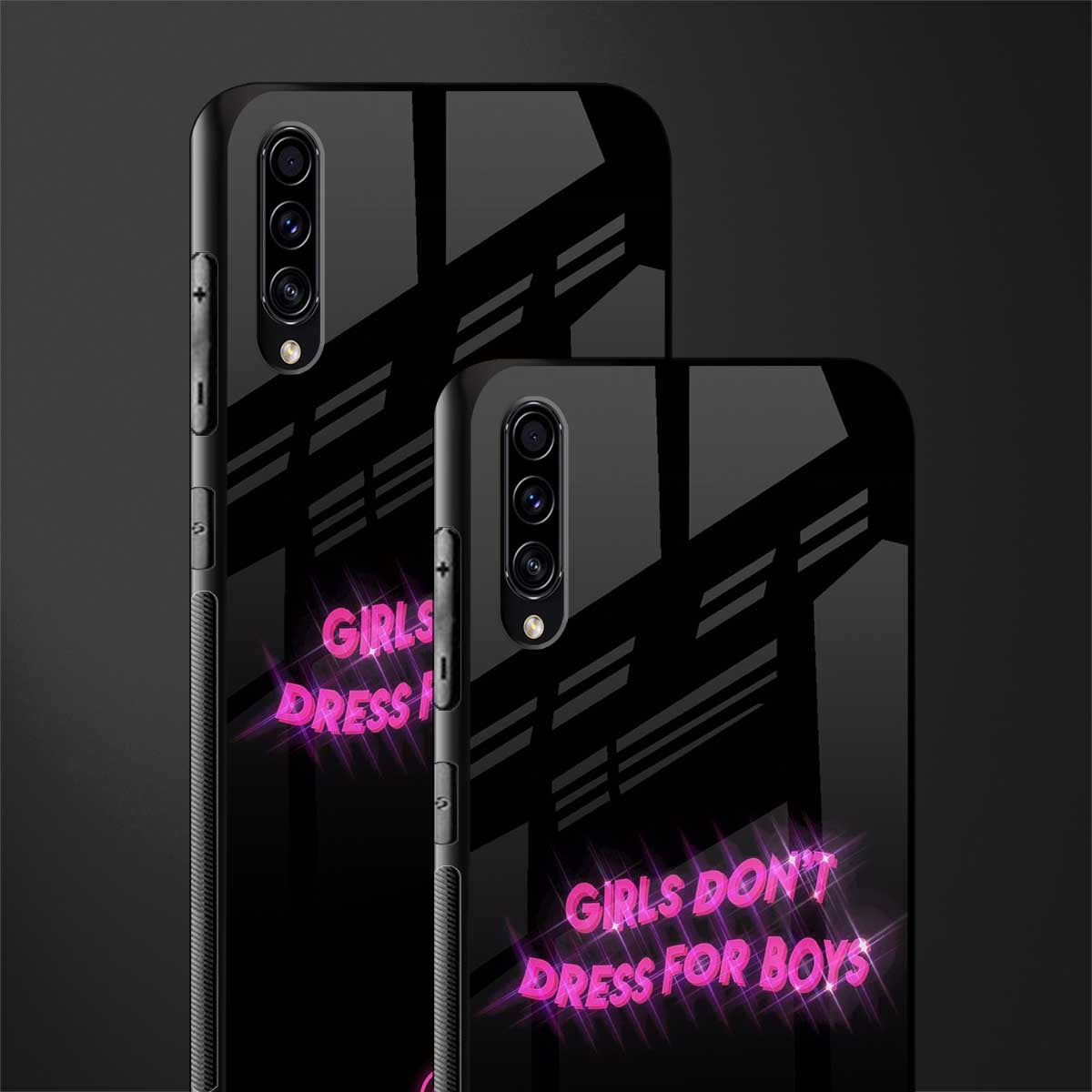 girls don't dress for boys glass case for samsung galaxy a70 image-2