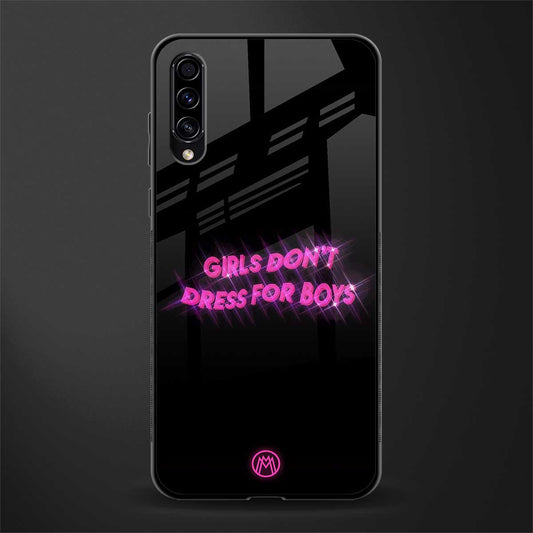 girls don't dress for boys glass case for samsung galaxy a70 image