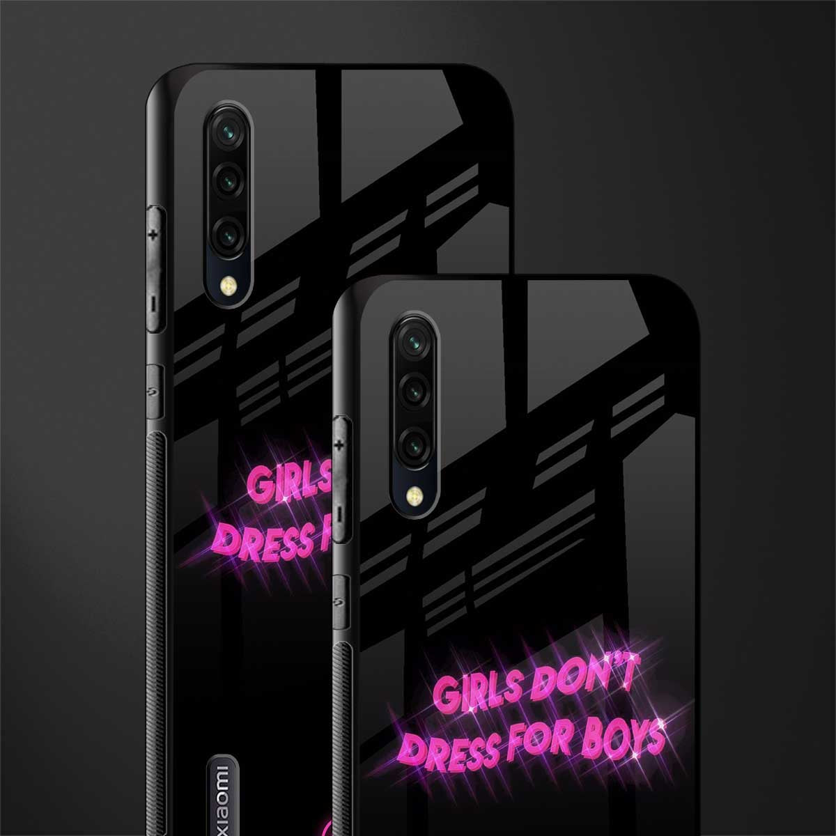 girls don't dress for boys glass case for mi a3 redmi a3 image-2