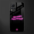 girls don't dress for boys glass case for vivo x60 pro image