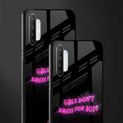 girls don't dress for boys glass case for realme x2 image-2