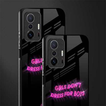 girls don't dress for boys glass case for mi 11t pro 5g image-2