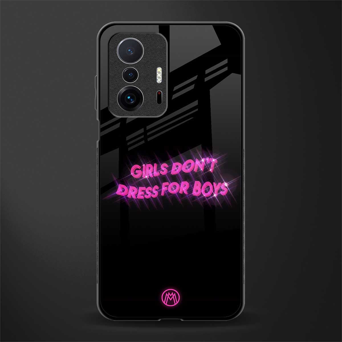 girls don't dress for boys glass case for mi 11t pro 5g image