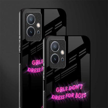 girls don't dress for boys glass case for vivo t1 5g image-2