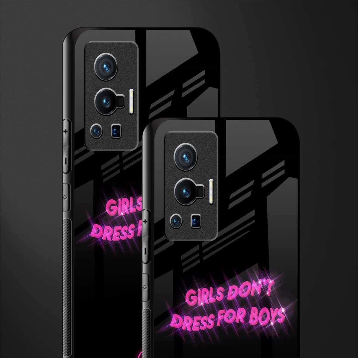 girls don't dress for boys glass case for vivo x70 pro image-2