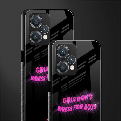 girls don't dress for boys back phone cover | glass case for realme 9 pro 5g