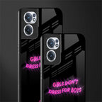girls don't dress for boys glass case for oneplus nord ce 2 5g image-2