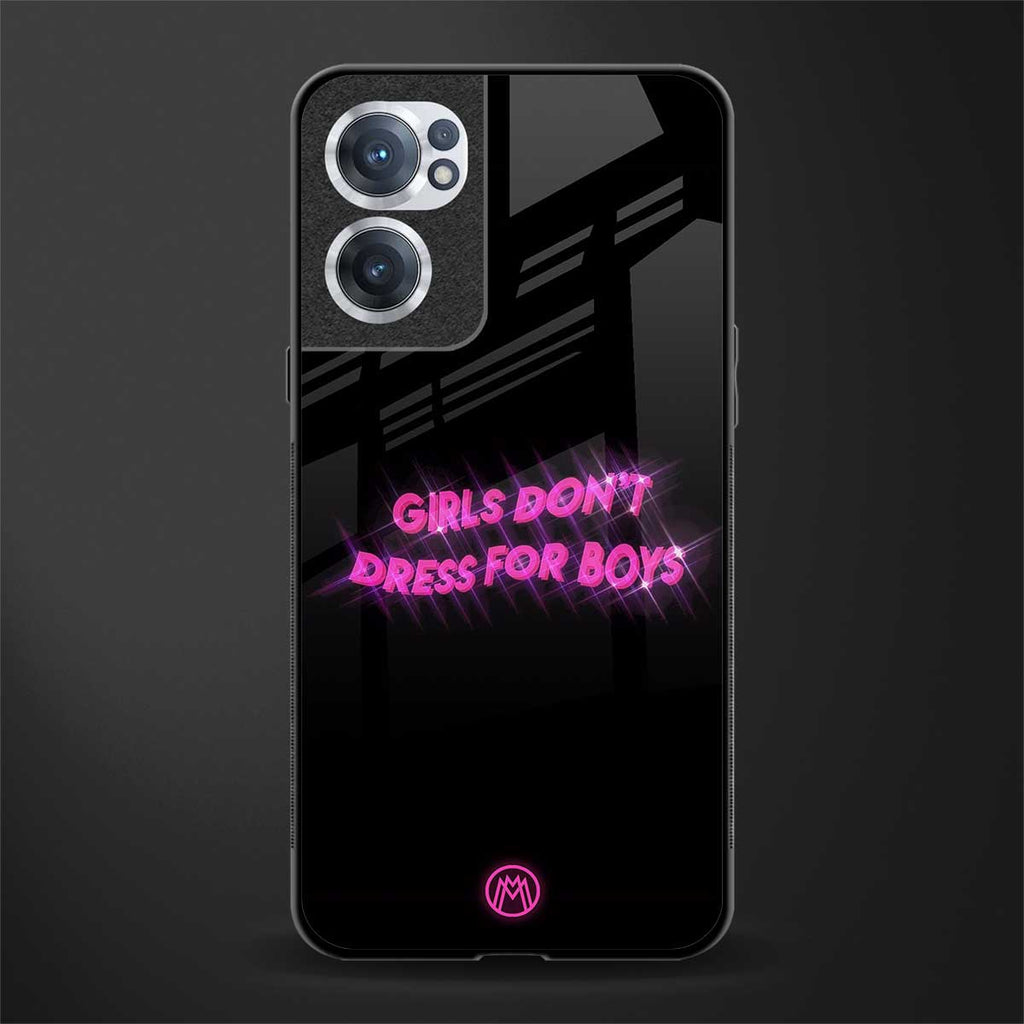 girls don't dress for boys glass case for oneplus nord ce 2 5g image