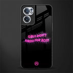 girls don't dress for boys glass case for oneplus nord ce 2 5g image