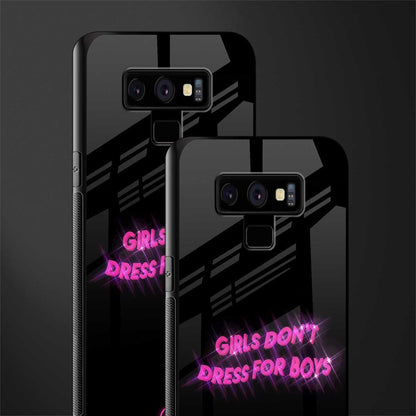 girls don't dress for boys glass case for samsung galaxy note 9 image-2