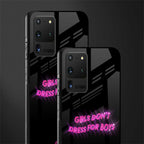 girls don't dress for boys glass case for samsung galaxy s20 ultra image-2