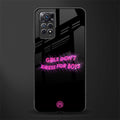girls don't dress for boys glass case for redmi note 11s image