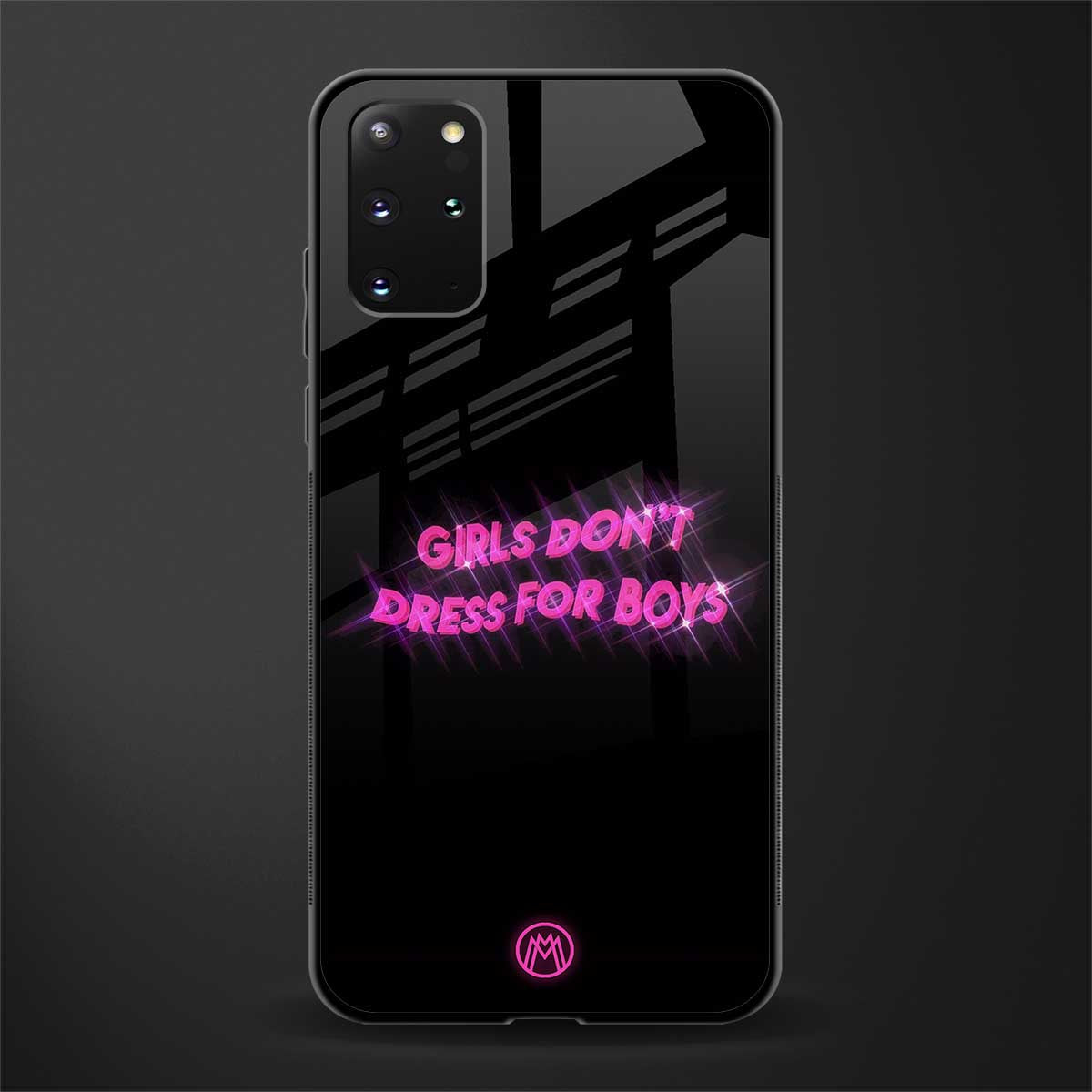 girls don't dress for boys glass case for samsung galaxy s20 plus image