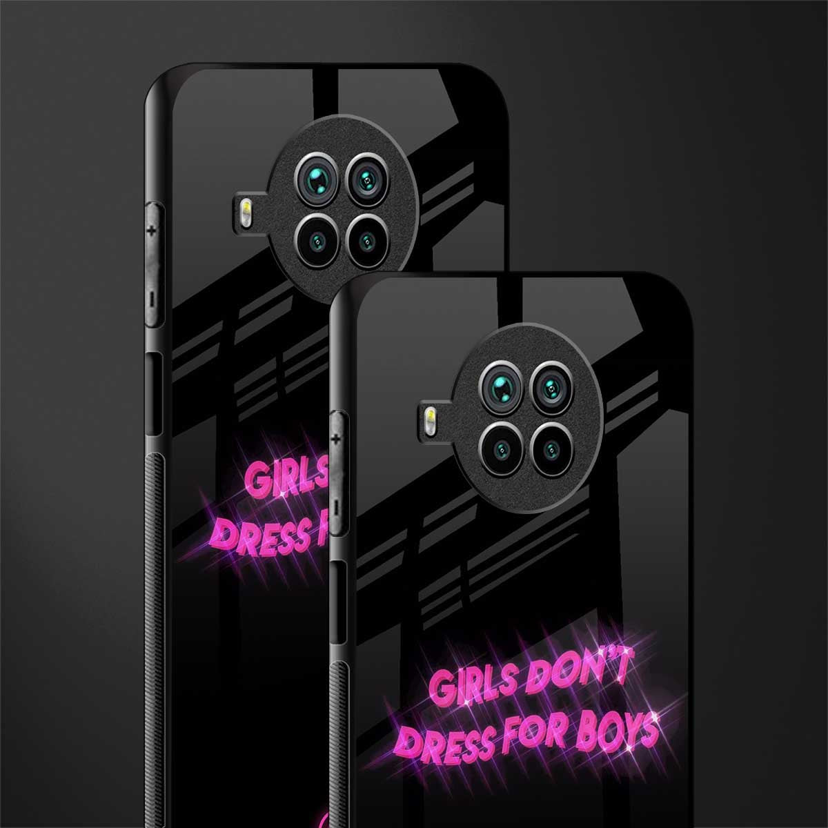 girls don't dress for boys glass case for mi 10i image-2