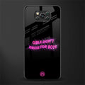 girls don't dress for boys glass case for poco x3 image