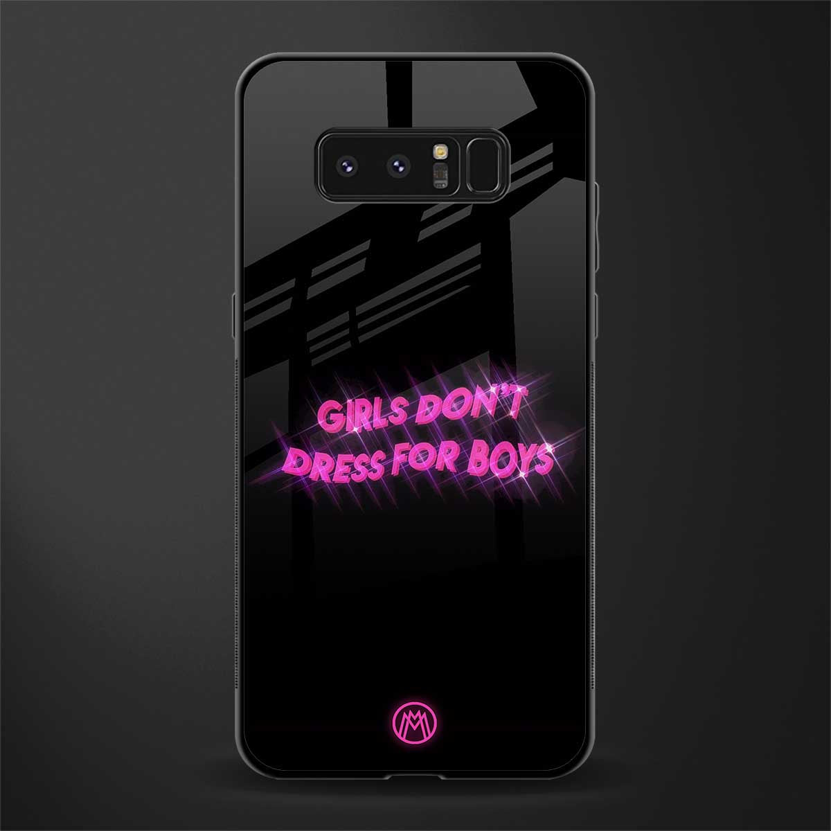 girls don't dress for boys glass case for samsung galaxy note 8 image