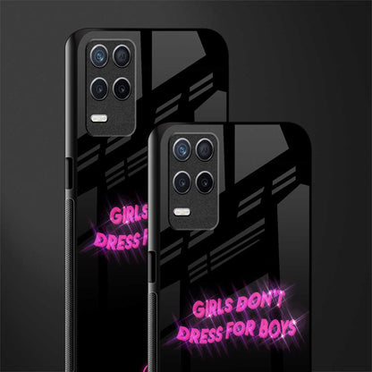 girls don't dress for boys glass case for realme narzo 30 5g image-2