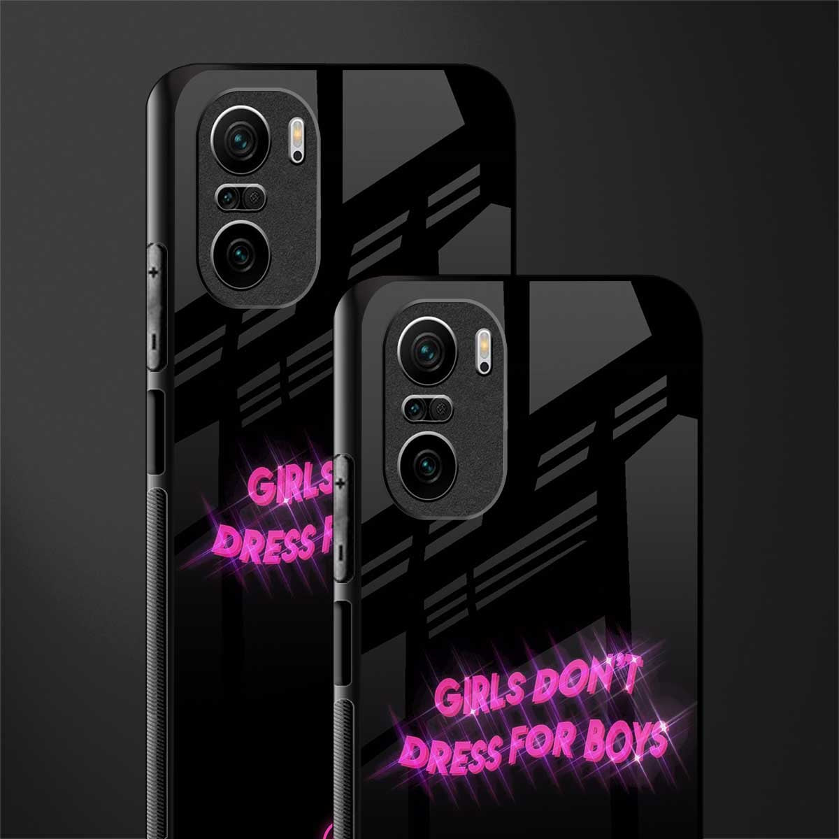 girls don't dress for boys glass case for mi 11x 5g image-2