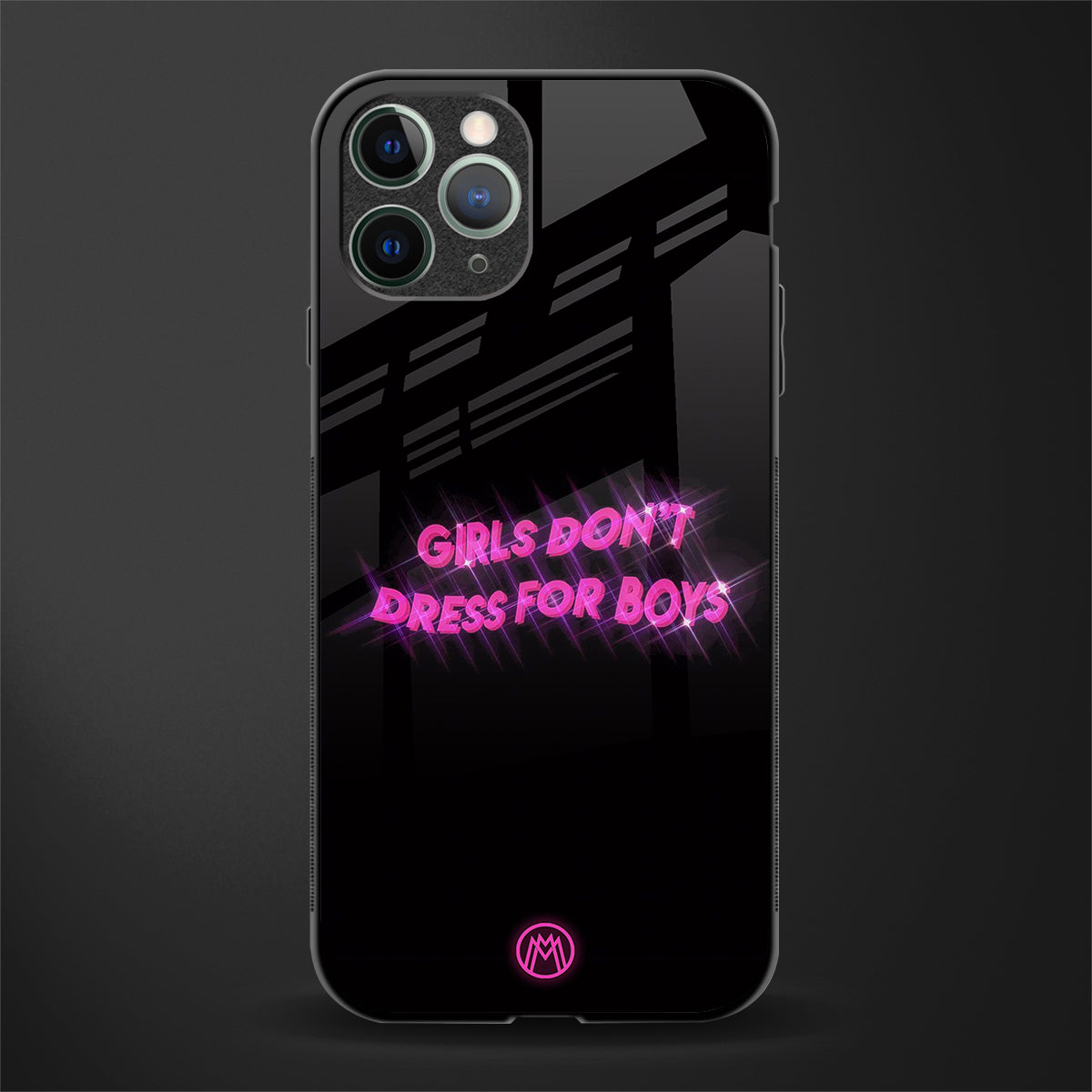 girls don't dress for boys glass case for iphone 11 pro image