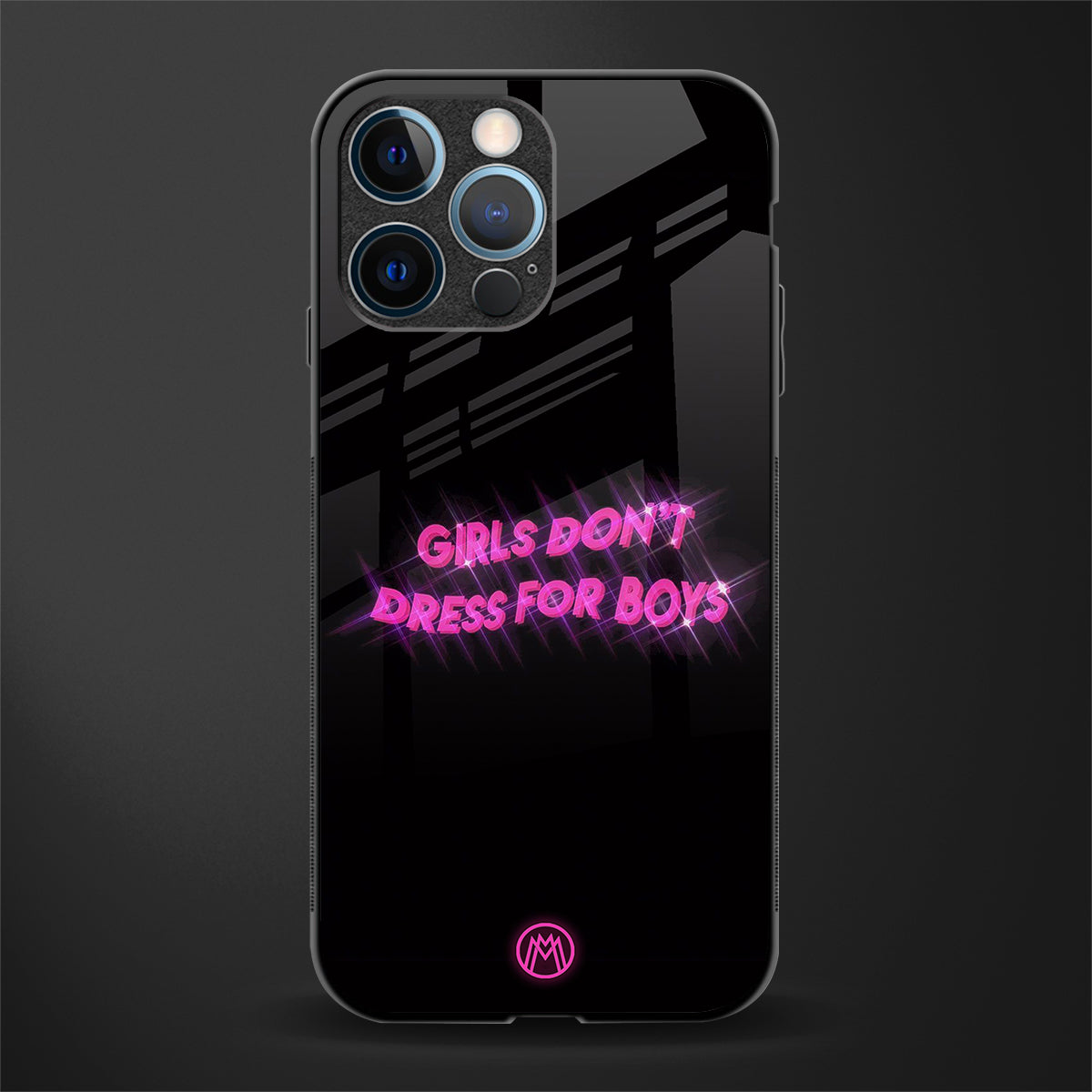girls don't dress for boys glass case for iphone 12 pro image