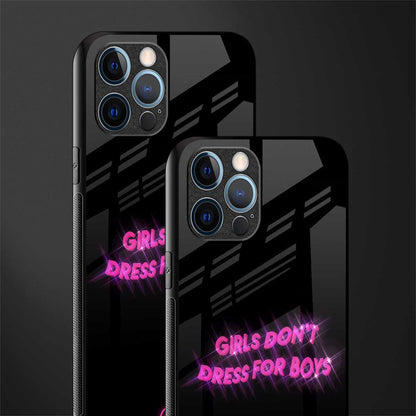 girls don't dress for boys glass case for iphone 12 pro max image-2