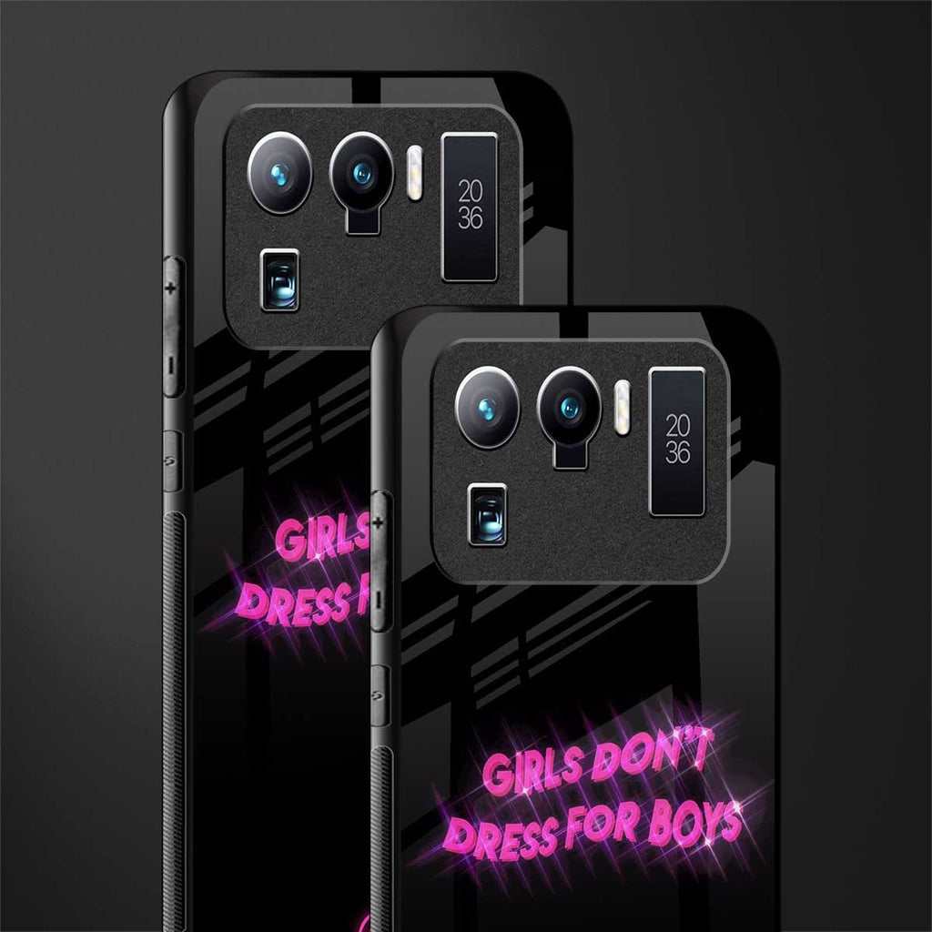 girls don't dress for boys glass case for mi 11 ultra 5g image-2
