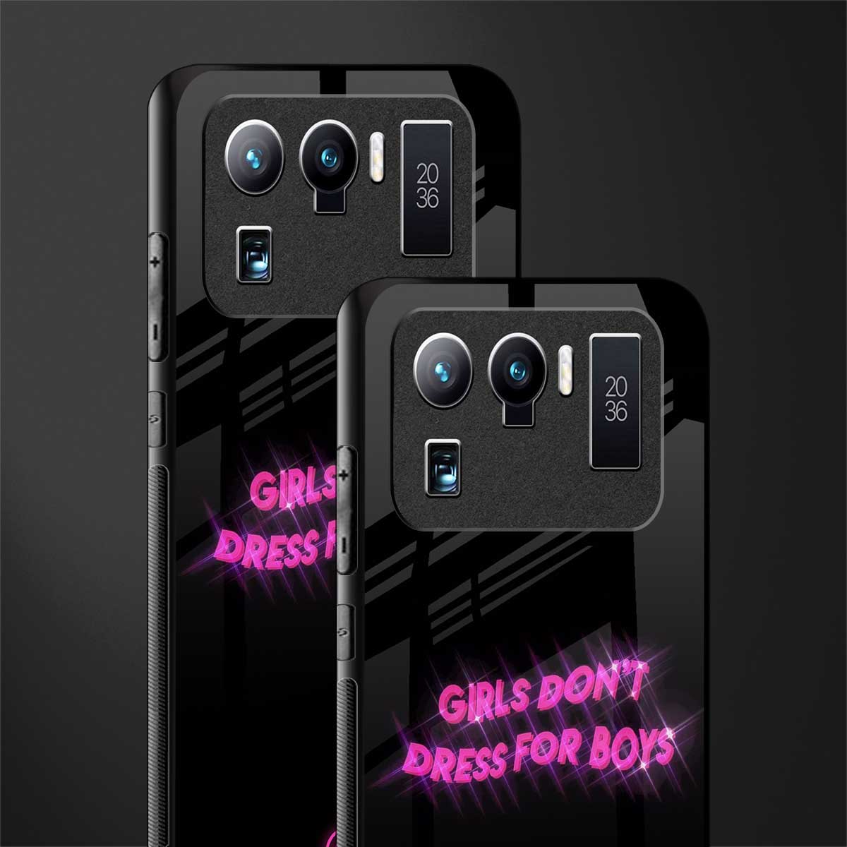 girls don't dress for boys glass case for mi 11 ultra 5g image-2
