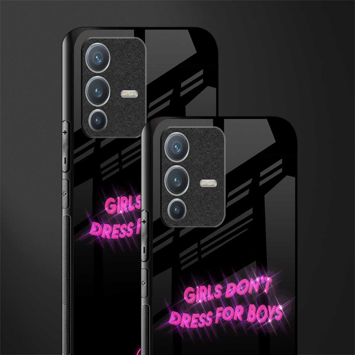 girls don't dress for boys glass case for vivo v23 pro 5g image-2
