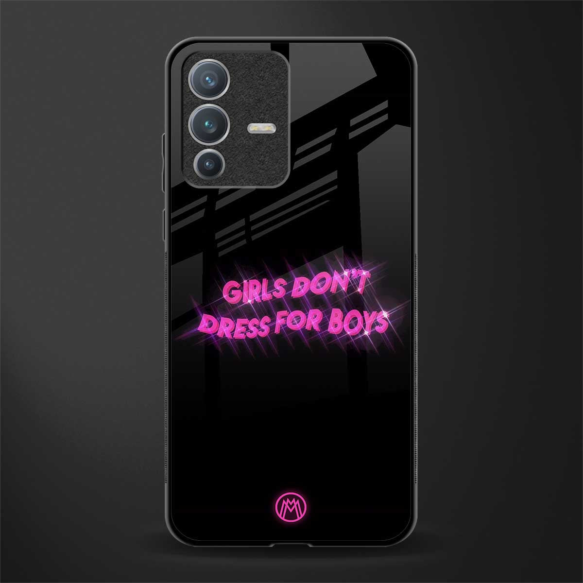 girls don't dress for boys glass case for vivo v23 pro 5g image