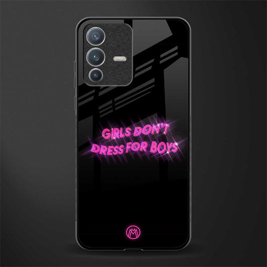 girls don't dress for boys glass case for vivo v23 pro 5g image