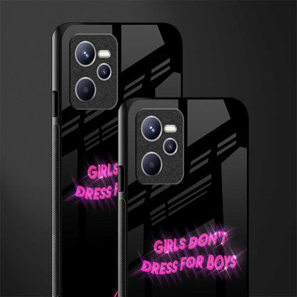 girls don't dress for boys glass case for realme c35 image-2