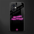 girls don't dress for boys back phone cover | glass case for oppo f21 pro 5g