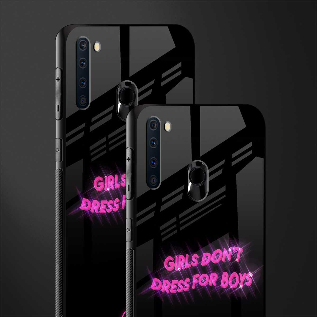 girls don't dress for boys glass case for samsung a21 image-2