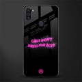 girls don't dress for boys glass case for samsung a11 image