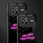 girls don't dress for boys glass case for vivo x80 image-2