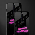 girls don't dress for boys glass case for oneplus 8 image-2