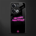 girls don't dress for boys back phone cover | glass case for oppo reno 8 pro