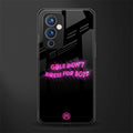 girls don't dress for boys back phone cover | glass case for oneplus 9