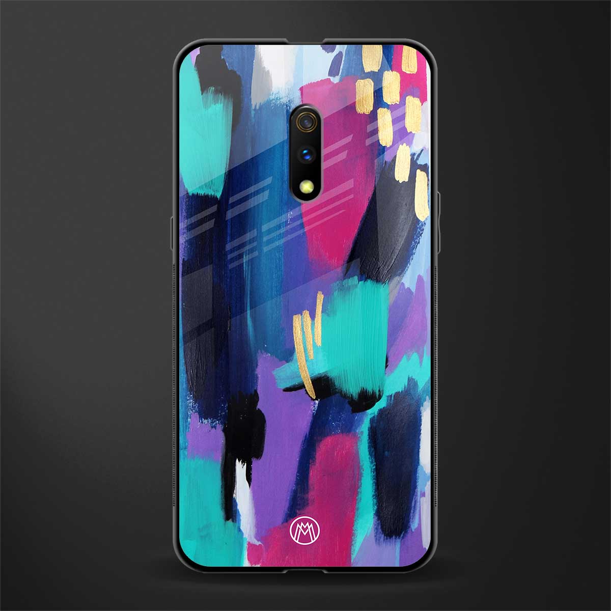 glitz glass case for realme x image