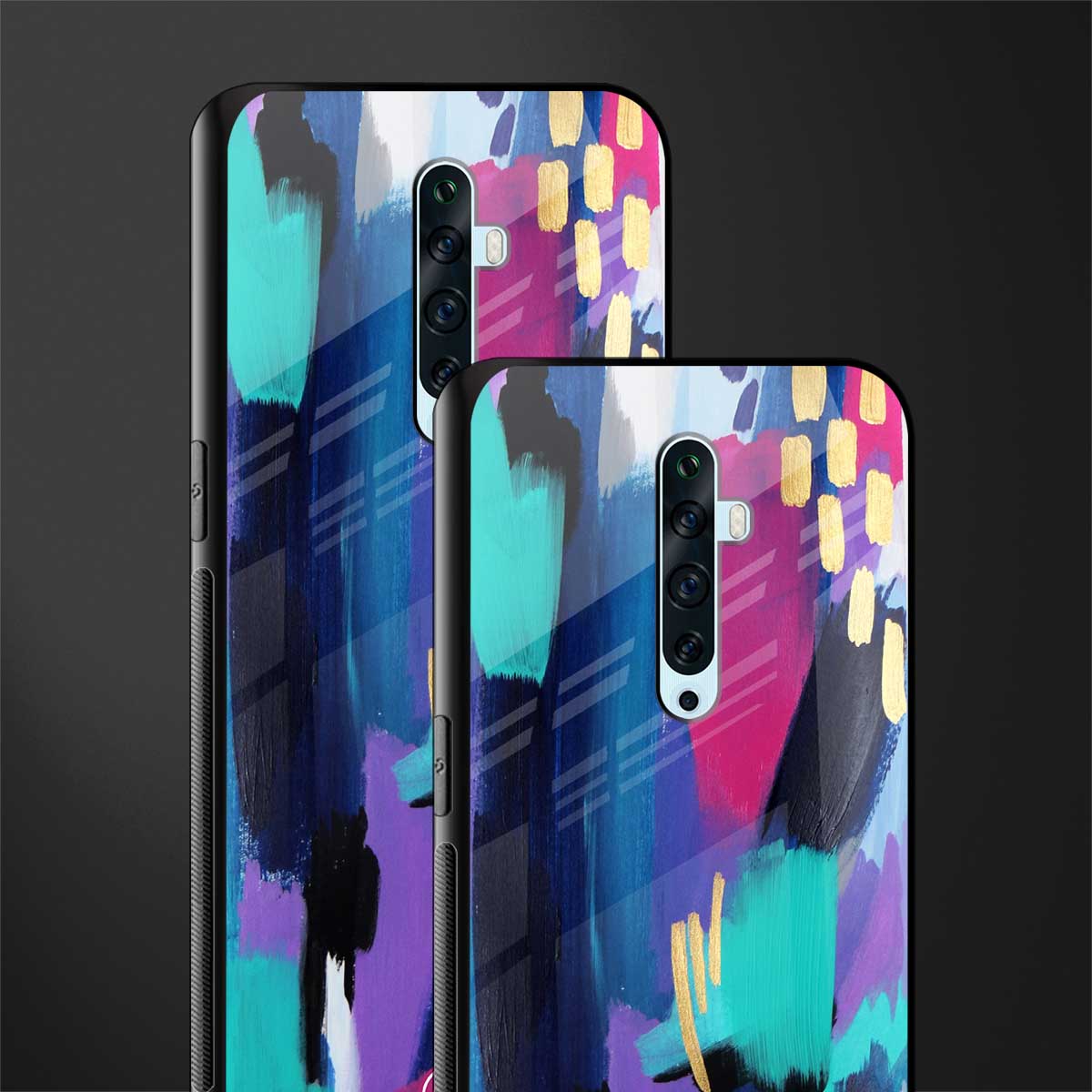 glitz glass case for oppo reno 2f image-2