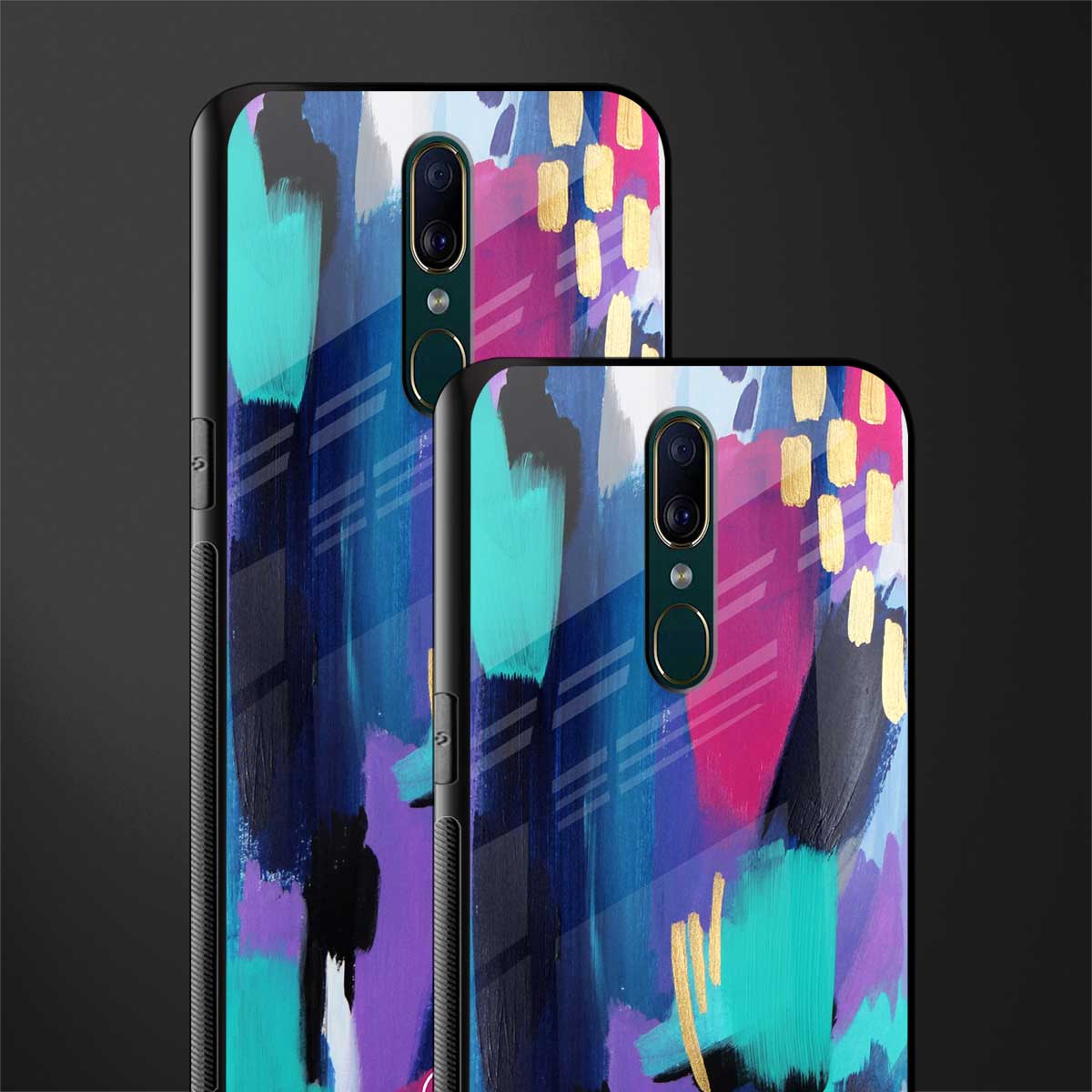 glitz glass case for oppo a9 image-2