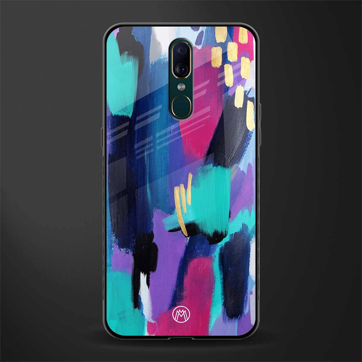 glitz glass case for oppo a9 image