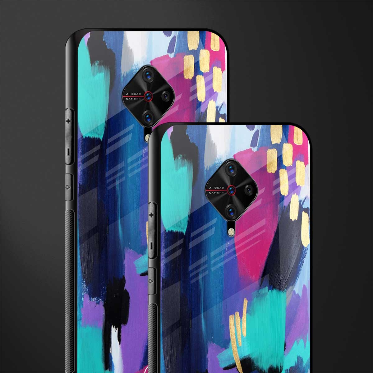 glitz glass case for vivo s1 pro image-2
