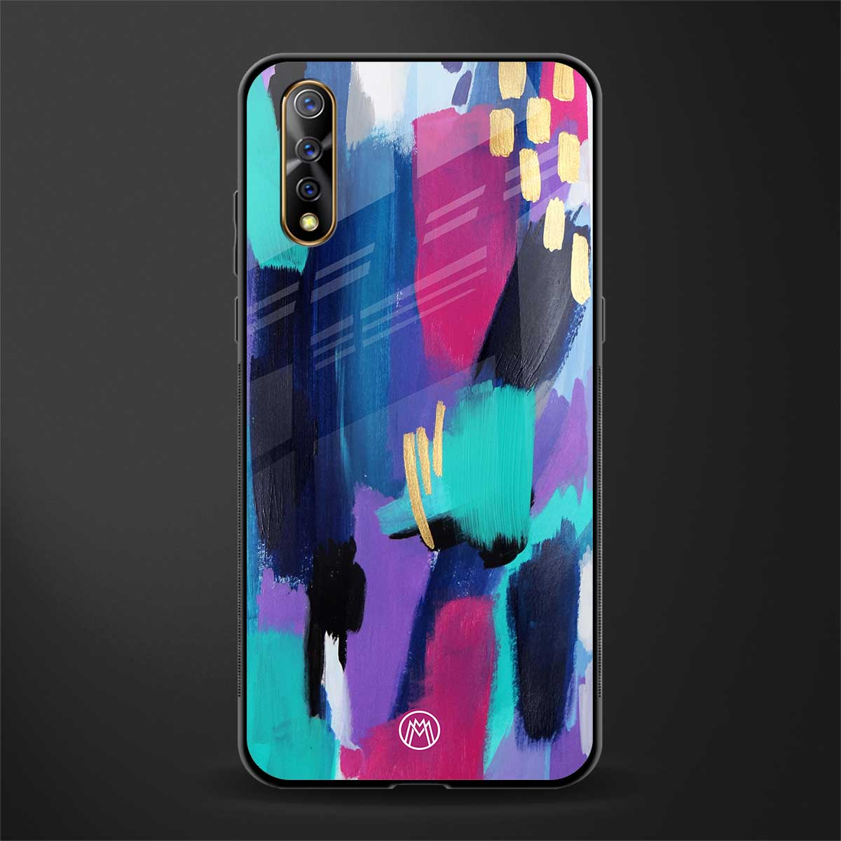 glitz glass case for vivo s1 image