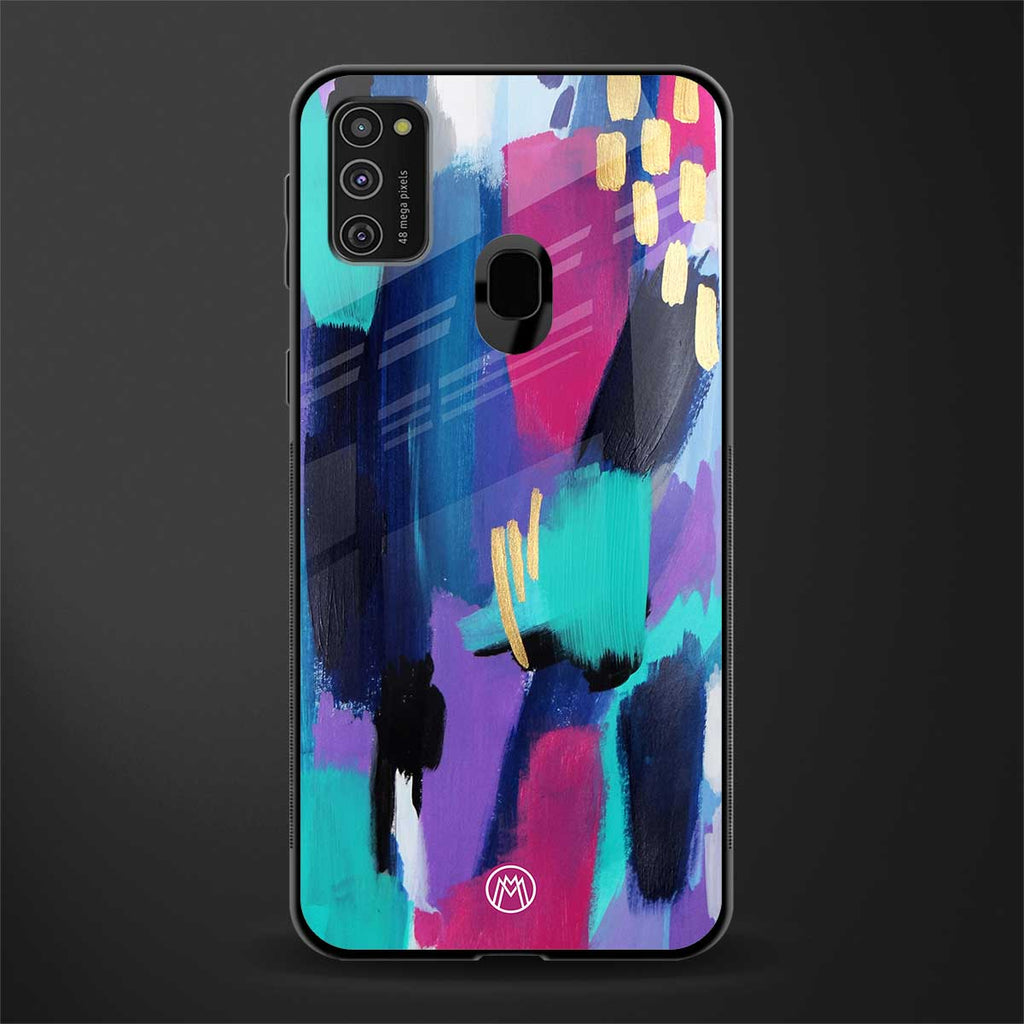 glitz glass case for samsung galaxy m21 image