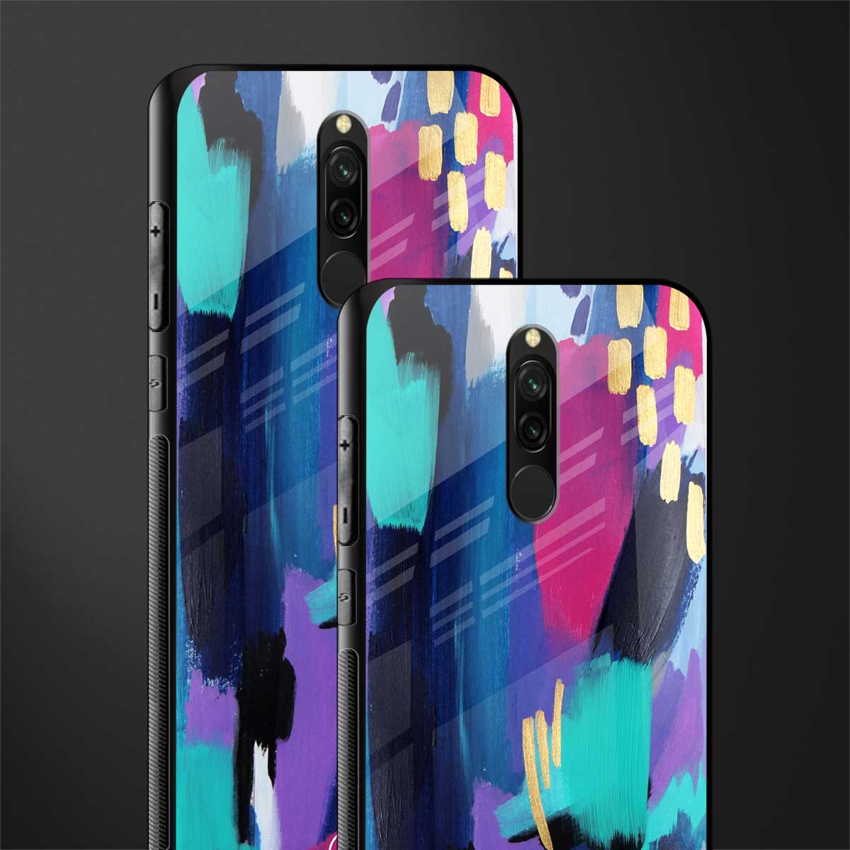 glitz glass case for redmi 8 image-2