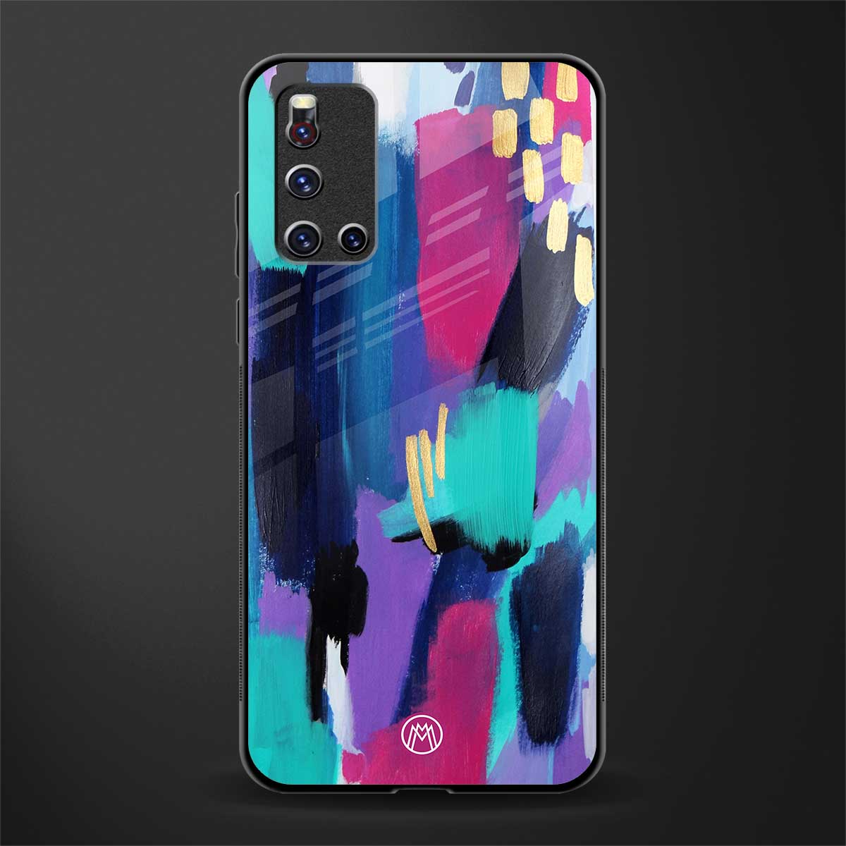 glitz glass case for vivo v19 image